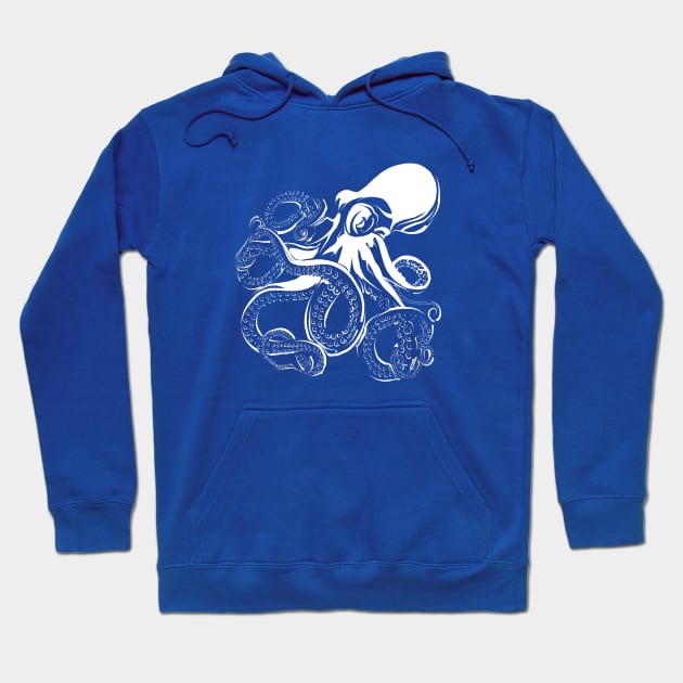 Octopus-White Hoodie by Danispolez_illustrations